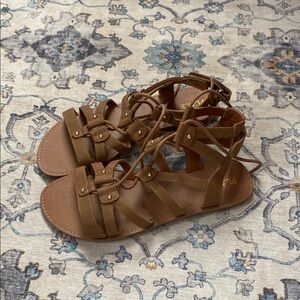 The Children's Place Brown Leather Sandals